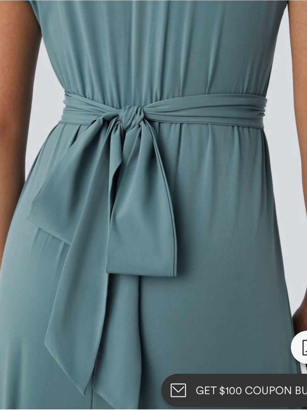 NWT HALARA Breezeful Midi Casual Dress Stone Blue Size XL - Picture 4 of 15